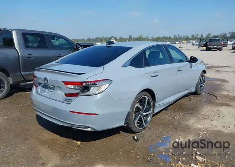 2022 Honda Accord Hybrid Sport from USA, damaged, VIN 1HGCV3F2XNA038119